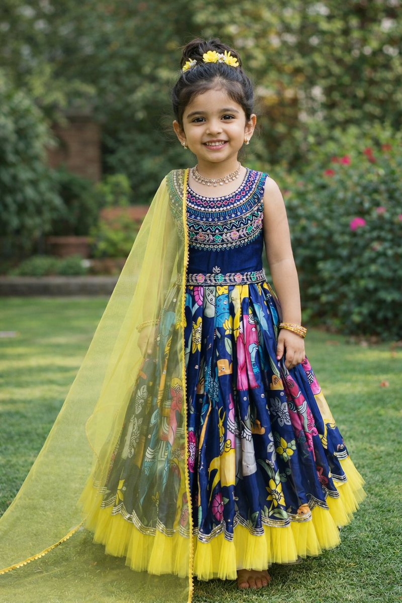 Beautiful Kids Gown Set  Full Stitched OC-223