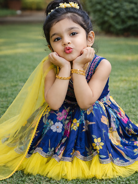 Beautiful Kids Gown Set  Full Stitched OC-223