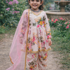 Heavy Fox Georgette Dhotii Salwar Suit OC-160 Almond White