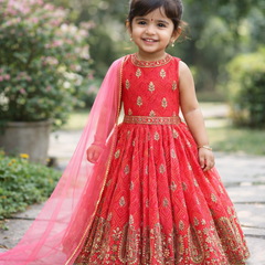 Heavy Fox Georgette Embroidered Siqunce Work Gownn OC-164