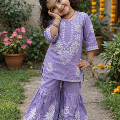 Heavy Rayon Cottonn Top-Shararaa OC-140 parpal