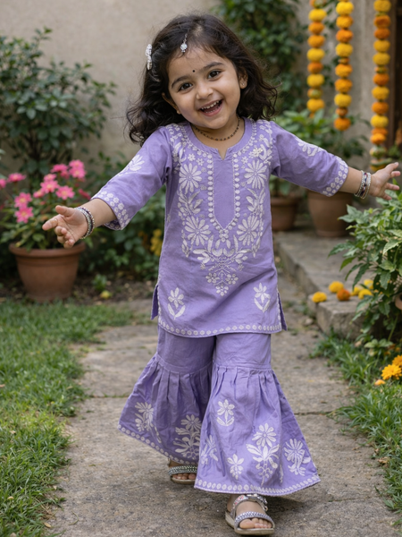 Heavy Rayon Cottonn Top-Shararaa OC-140 parpal