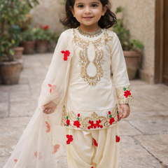 Premium Beautiful Kids Top Salwar And Dupatta Set
