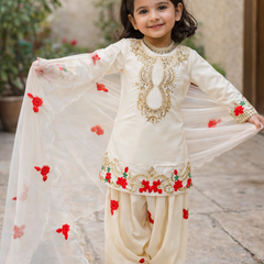 Premium Beautiful Kids Top Salwar And Dupatta Set
