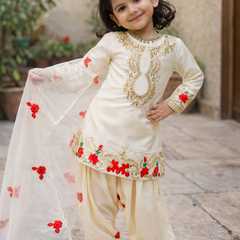 Premium Beautiful Kids Top Salwar And Dupatta Set