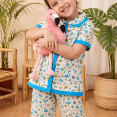 Cute Cotton Kids Night Suit for Girls | Soft & Comfortable Printed Sleepwear