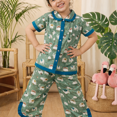 Trendy Kids Cotton Night Suit for Girls | Soft & Breathable Nightwear