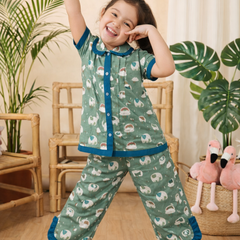 Trendy Kids Cotton Night Suit for Girls | Soft & Breathable Nightwear