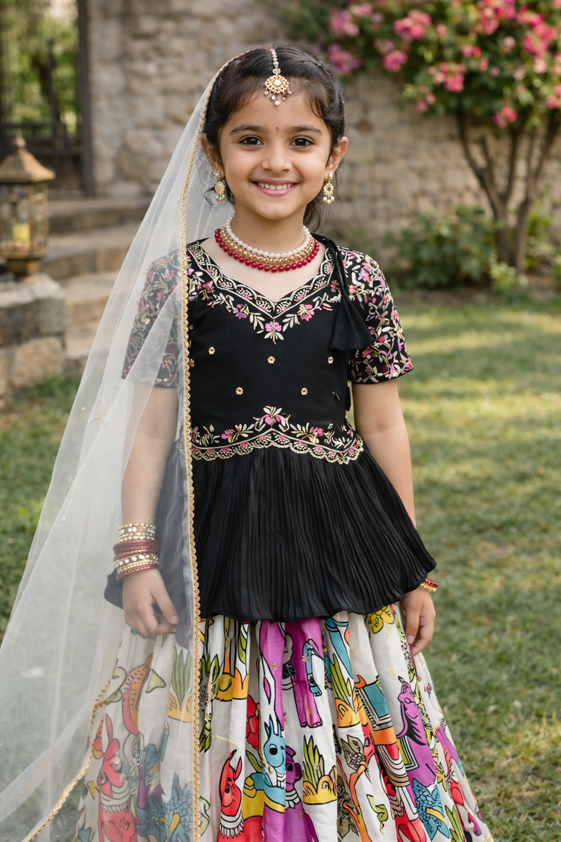 LAHENGA SET FULLY STTICHED OC-208 Off-White