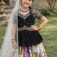 LAHENGA SET FULLY STTICHED OC-208 Off-White