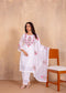 Elegant Faux Georgette Set with Bell Sleeves & Embroidered Dupatta– by QueenVastra