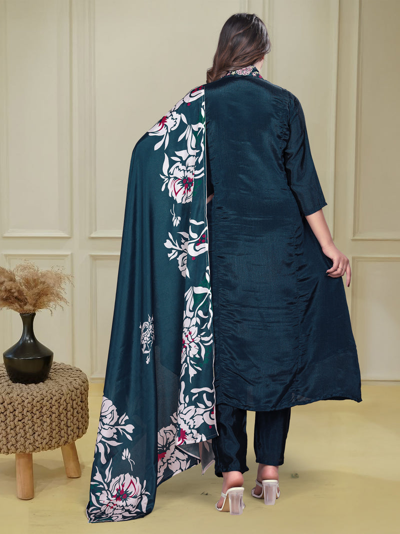 Flow With Grace – Anarkali Kurti Set by QueenVastra
