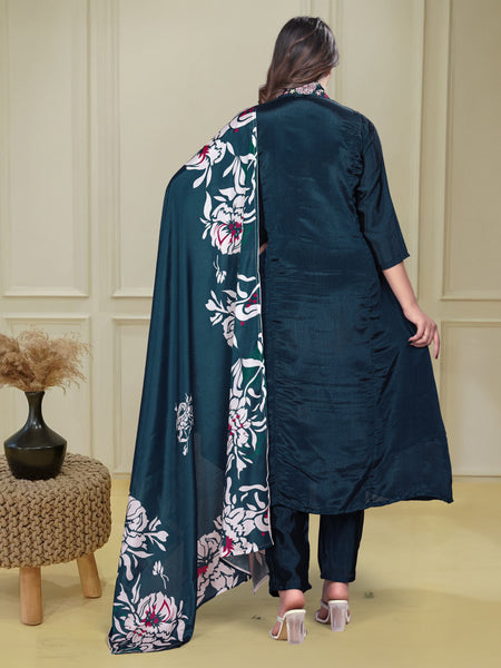 Flow With Grace – Anarkali Kurti Set by QueenVastra