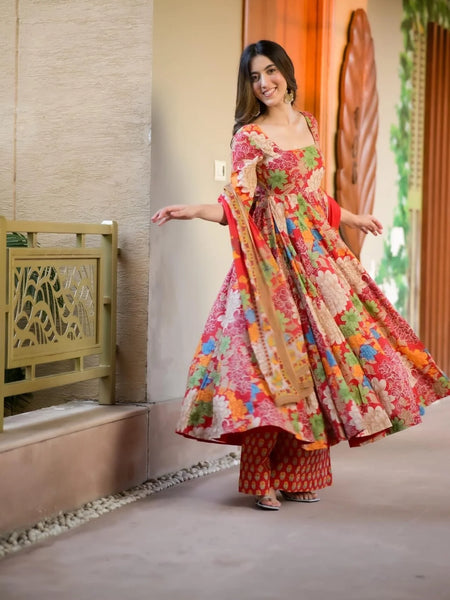 A Moment in Chanderi Gown Set– by QueenVastra