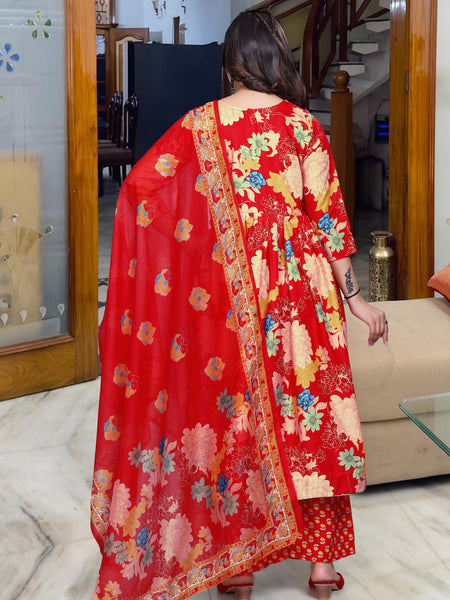 A Moment in Chanderi Gown Set– by QueenVastra