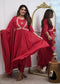 QueenVastra Embroidered Anarkali Set – Where Elegance Meets Ease