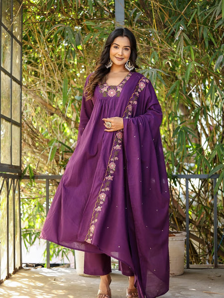 Anarkali Ensemble – Grace in Every Thread– by QueenVastra