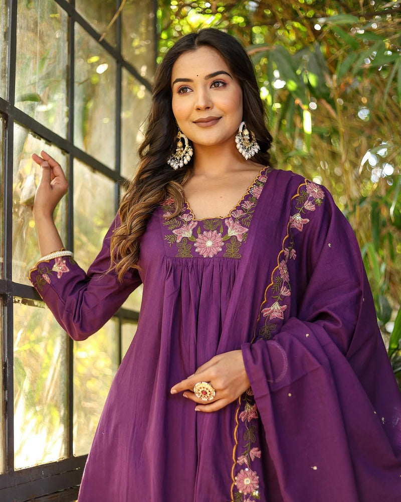 Anarkali Ensemble – Grace in Every Thread– by QueenVastra