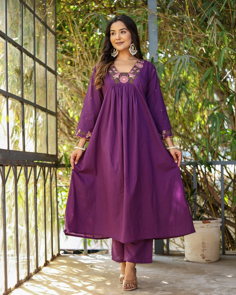 Anarkali Ensemble – Grace in Every Thread– by QueenVastra