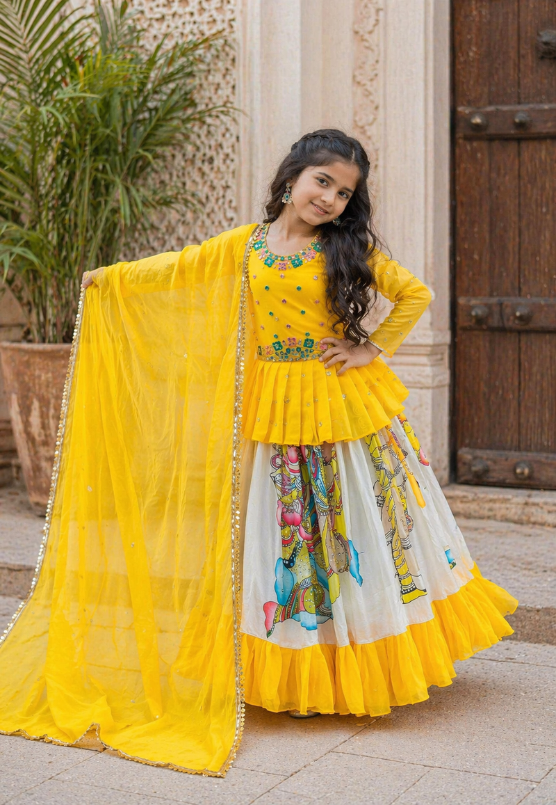 KEDIYA STYLE LAHENGAA SET FULLY STTICHED  OC-185
