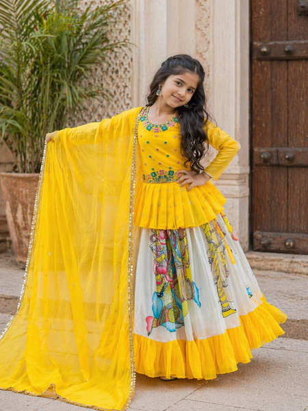 KEDIYA STYLE LAHENGAA SET FULLY STTICHED  OC-185