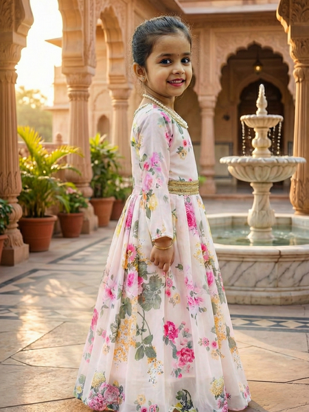 Heavy Fox Georgette Digital Print Gownn OC-142