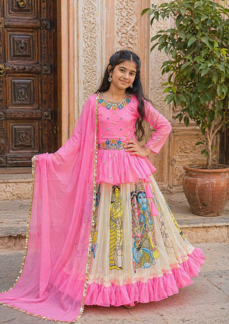 KEDIYA STYLE LAHENGAA SET FULLY STTICHED  OC-185