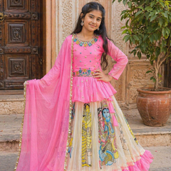 KEDIYA STYLE LAHENGAA SET FULLY STTICHED  OC-185