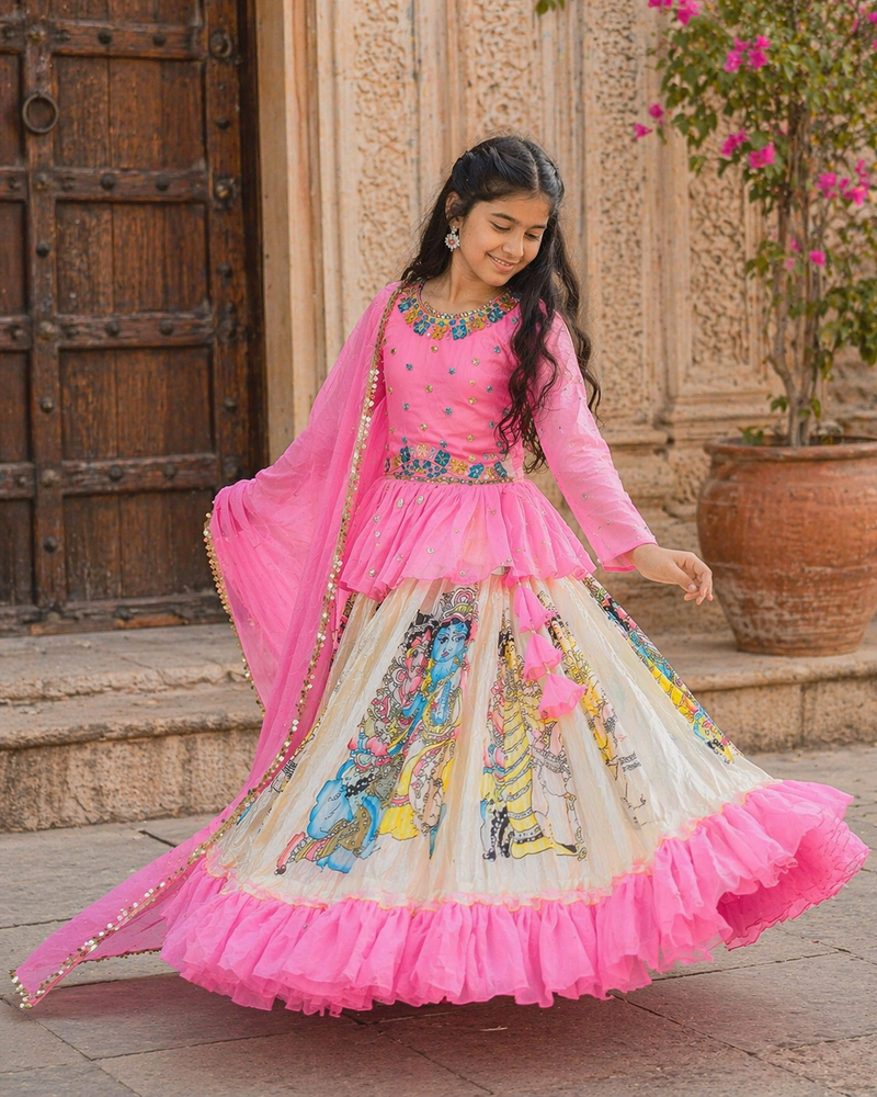 KEDIYA STYLE LAHENGAA SET FULLY STTICHED  OC-185