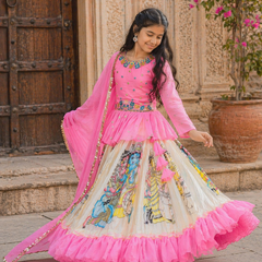 KEDIYA STYLE LAHENGAA SET FULLY STTICHED  OC-185