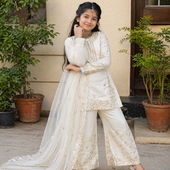 Premium Beautiful Kids Top Sharara And Dupatta Set