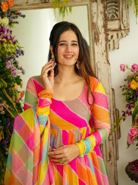 Navrangi's Leheriya Suit Set