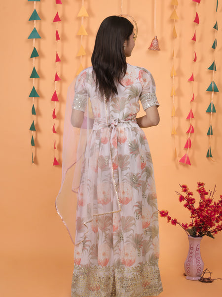 New Designer Heavy Fox Georgettee Gownn OC-152 Cream