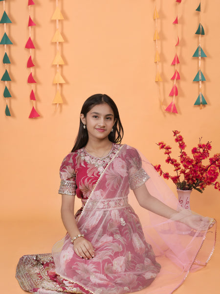 New Designer Heavy Fox Georgette Gownn OC-152 Maroon