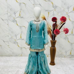 Premium Beautiful Kids Top Sharara And Dupatta Set