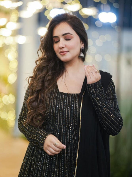 NIGHT STAR BLACK SUIT SET -120