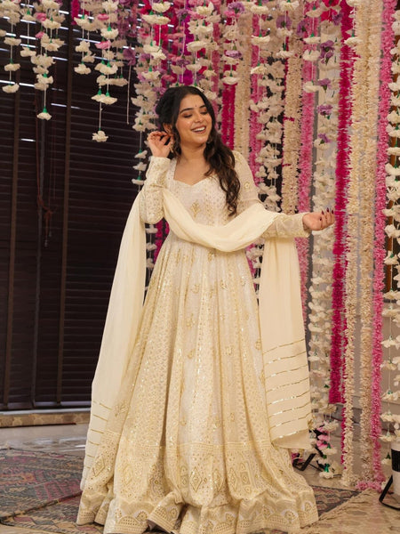 Madhvi Heavy Embroidered Maxi Set
