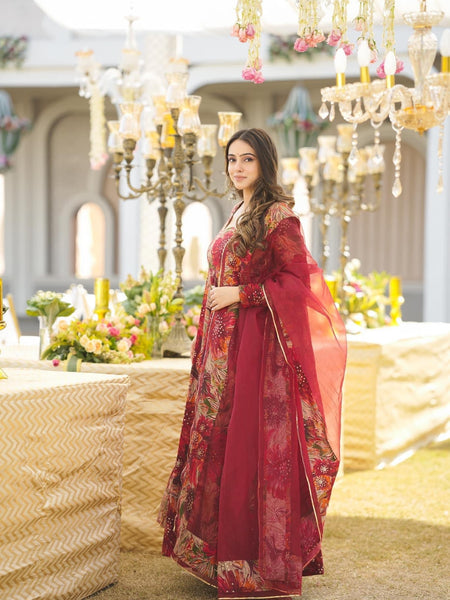 Salisha Premium Quality Maxi Anarkali Suit Set