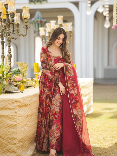 Salisha Premium Quality Maxi Anarkali Suit Set