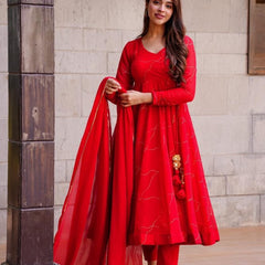 Blooming Red Coloured Suit