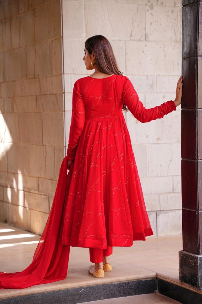 Blooming Red Coloured Suit