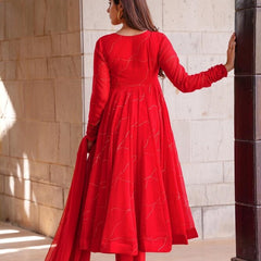 Blooming Red Coloured Suit