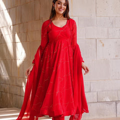 Blooming Red Coloured Suit