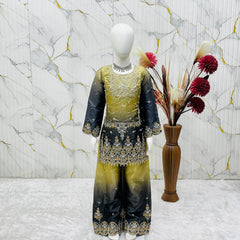 Trending Launching New Đěsigner Party Wear Look Top Palazzo& Dupatta Set