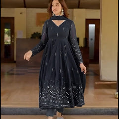 WHISPERING BREEZE  SUIT SET - 107 BLACK
