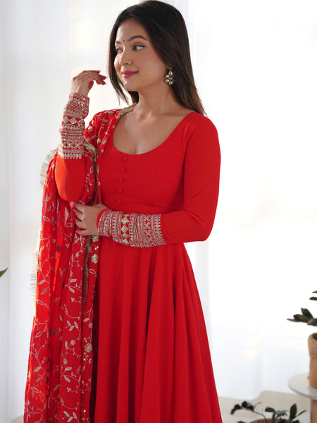 SHARON ANARKALI DUPATTA SET