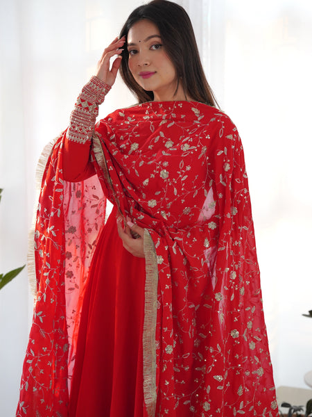 SHARON ANARKALI DUPATTA SET