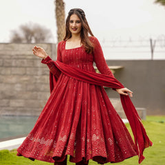 SANAYA'S'  BLACK Or RED SUIT SET - 101