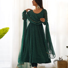 PURE SOFT FOX GEORGETTE LAHERIYA PRINT DKB-264