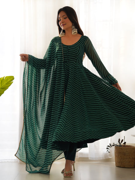 PURE SOFT FOX GEORGETTE LAHERIYA PRINT DKB-264